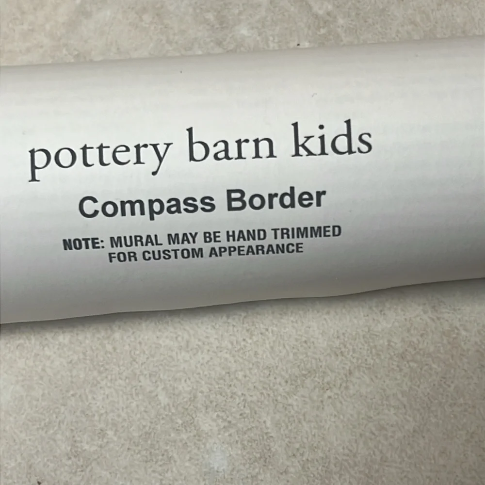 Pottery barn kids compass wall border